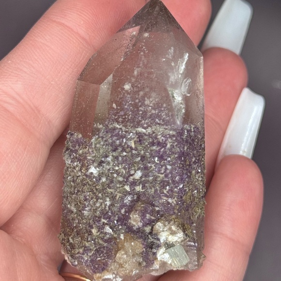 🔥RARE🔥 Fluorite Sugary Crystals Phantom Fluorite Quartz Aquarium Raw Matrix - Picture 4 of 10